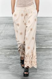 ZW COLLECTION EMBROIDERED TROUSERS