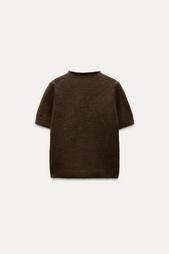 SOFT KNIT SHORT SLEEVE SWEATER