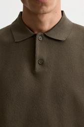 VISCOSE BLEND KNIT POLO SHIRT