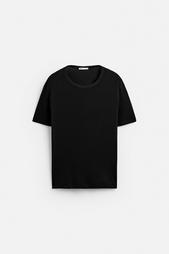 BASIC RIBBED T-SHIRT