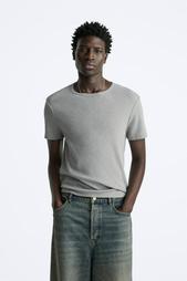 BASIC RIBBED T-SHIRT