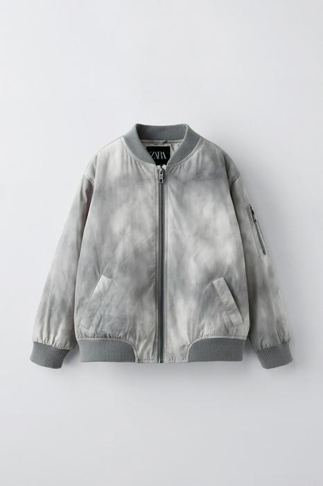 TIE-DYE NYLON BOMBER JACKET