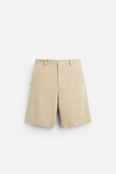 TEXTURED BERMUDA SHORTS