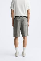 TEXTURED BERMUDA SHORTS