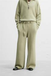 NANUSHKA X ZARA BELTED KNIT TROUSERS