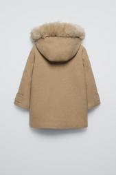 WOOL BLEND DUFFLE COAT WITH TOGGLES