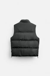 RUBBERISED PUFFER GILET