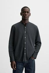 CREASED-EFFECT COTTON SHIRT