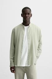 CREASED-EFFECT COTTON SHIRT