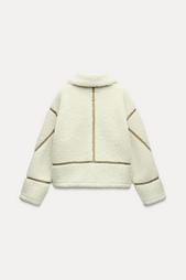 DOUBLE-FACED FAUX SHEARLING JACKET