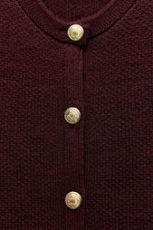 KNIT CARDIGAN WITH GOLDEN BUTTONS