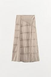 LACE PLEATED SKIRT