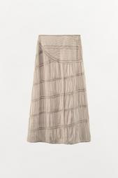 LACE PLEATED SKIRT