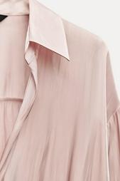 SATIN SHIRT WITH KNOT