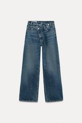 HIGH-WAIST TRF WIDE-LEG JEANS