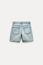 TRF MID-RISE DENIM BERMUDA SHORTS