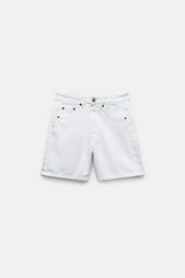 TRF MID-RISE DENIM BERMUDA SHORTS