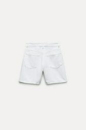 TRF MID-RISE DENIM BERMUDA SHORTS