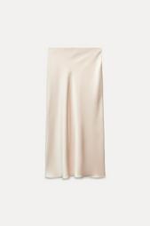 SATIN MIDI SKIRT