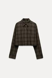 CROPPED CHECK SHIRT