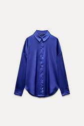 OVERSIZED SATIN-EFFECT SHIRT