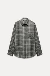 ZW COLLECTION CHECK OVERSIZE SHIRT