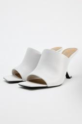 LEATHER HEELED MULES