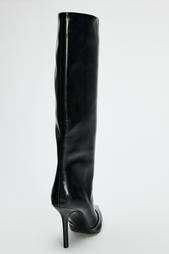 WIDE LEG HEELED BOOTS