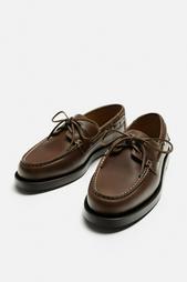 LEATHER DECK SHOES