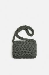 QUILTED NYLON CROSSBODY BAG