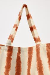 STRIPED MAXI TOTE BAG