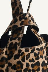 ANIMAL PRINT LEATHER MINI BUCKET BAG X KATE MOSS