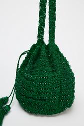 BEADED MINI BUCKET BAG