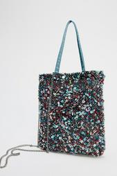 BEADED MINI BUCKET BAG