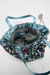 BEADED MINI BUCKET BAG