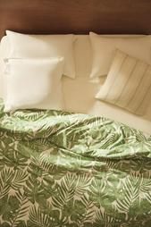 TROPICAL LEAVES PRINT DUVET COVER