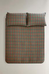 CHECK FLANNEL DUVET COVER